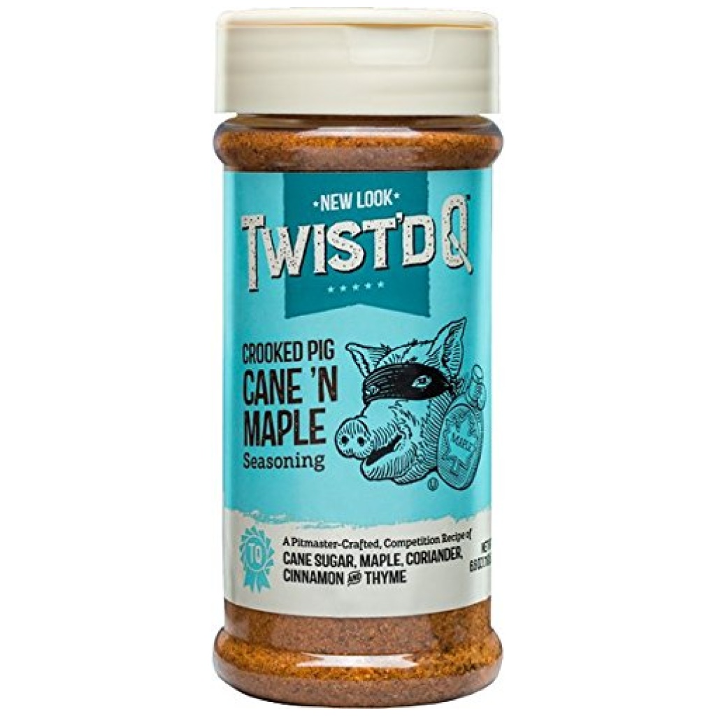 Twist'd Q Crooked Pig Cane 'N Maple Seasoning Stockyard BBQ Supply