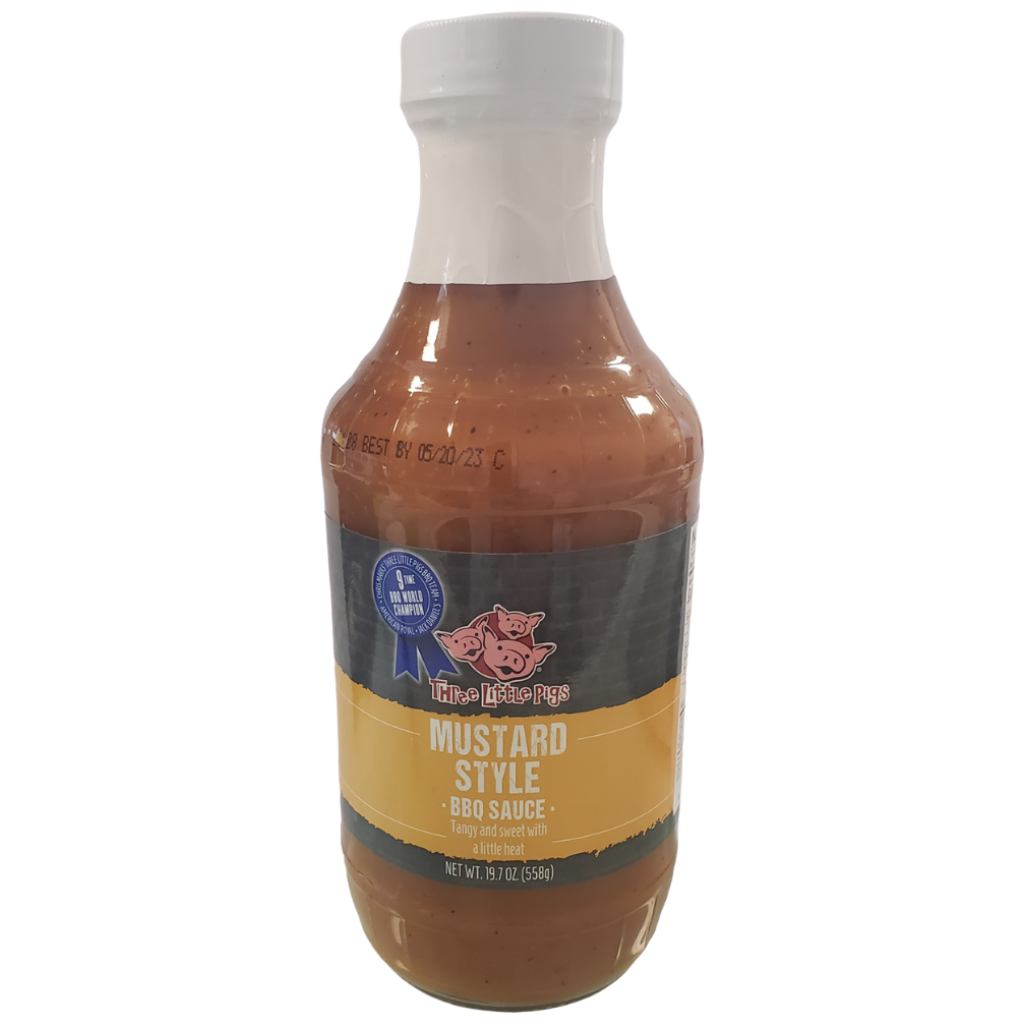 Three Little Pigs Mustard Style BBQ Sauce Stockyard BBQ Supply