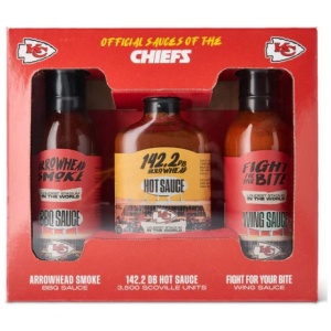 Kansas City Chiefs 3-Pack Sauce Gift Set
