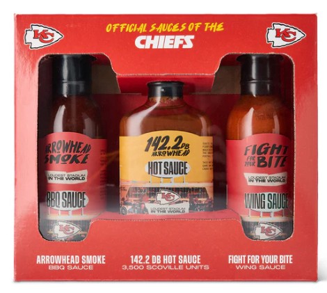 Kansas City Chiefs 3-Pack Sauce Gift Set
